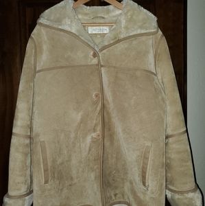 Women's Jones New York Suede Faux Fur Jacket/Coat